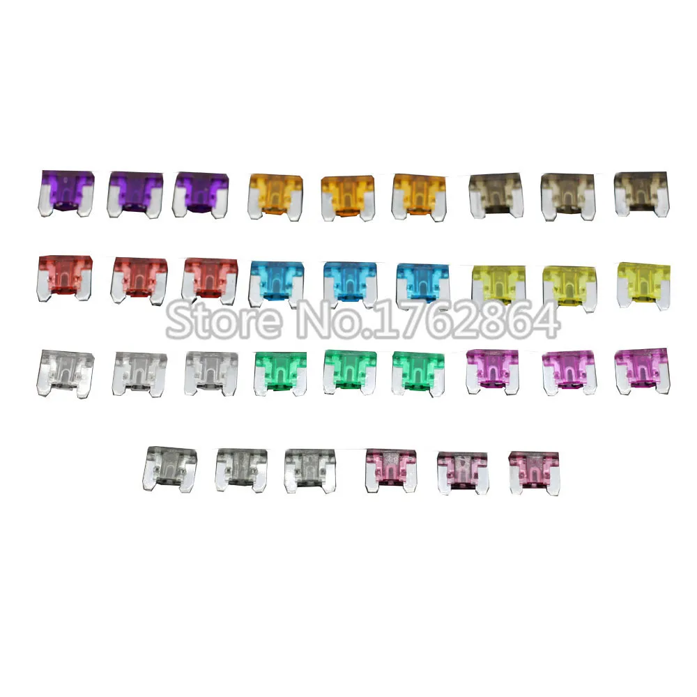 33PCS 240A Mini Size Auto fuse, 3pcs for each specification