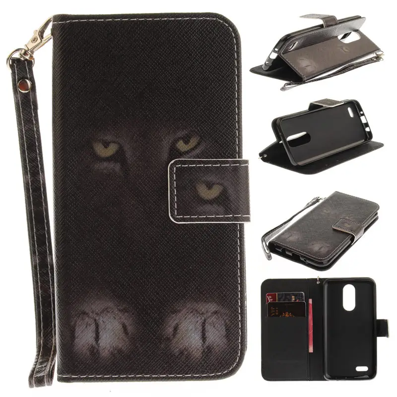 For LG K4 2017 Case LG K4 2017 Cover Flip PU Leather Silicone Case For LG K4 2017 Version M160 K 4 Phone Case Protective Bag (4)