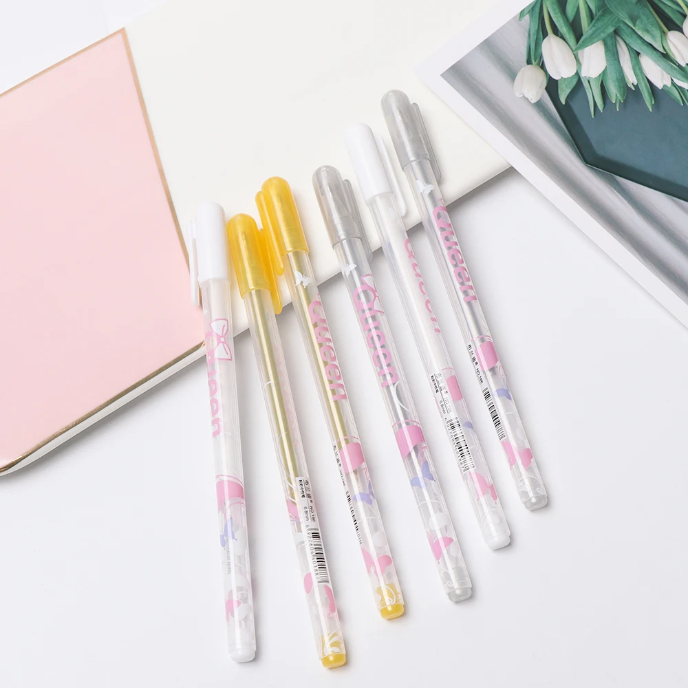

1PC 0.8mm Hand-Painted White Gold Silver Highlighter Art Painting Sketch Stationery For Art Mark Comic Paint
