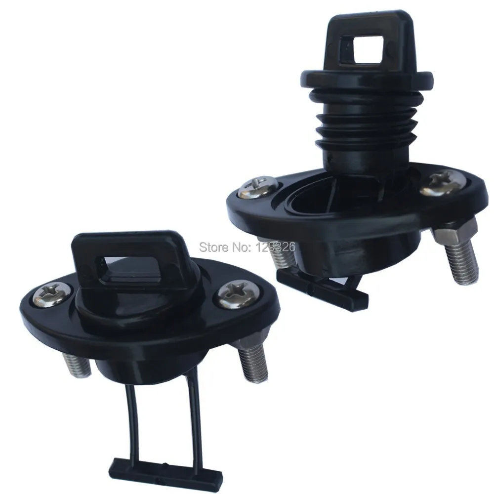 2pcs Boat Retained Screw Type Nylon Drain Plug with Screws For Kayak