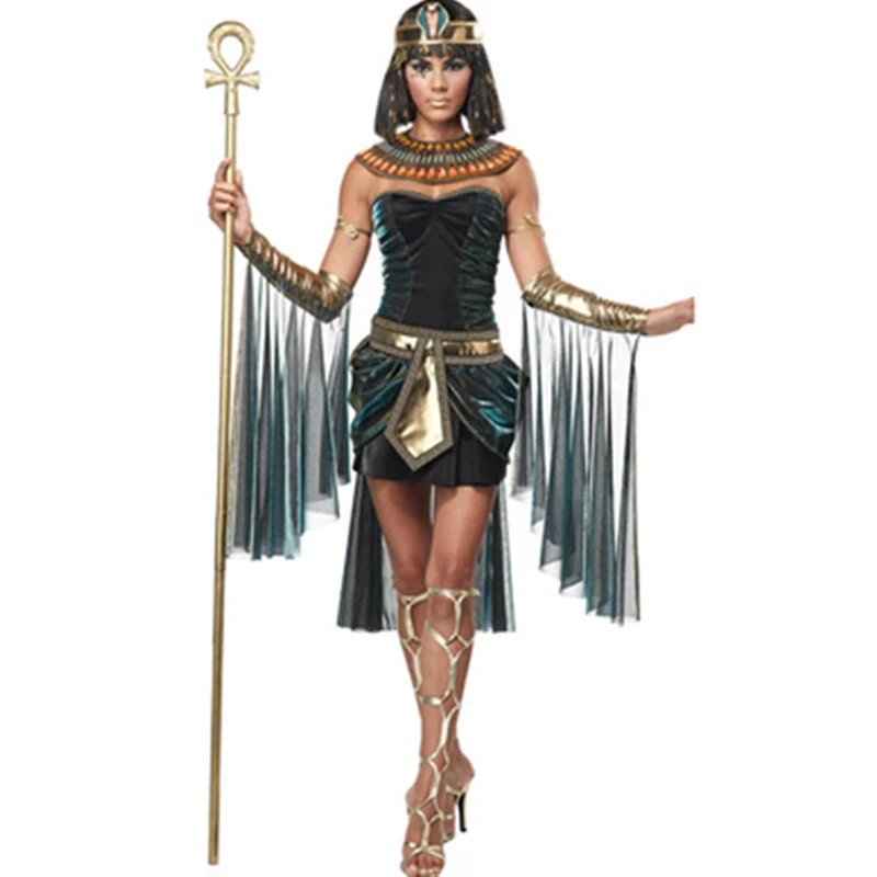 

California Costumes Women's Egyptian Goddess Costume Adult Cleopatra Egypt Cosplay Costume for Halloween Egypt Queen Dress