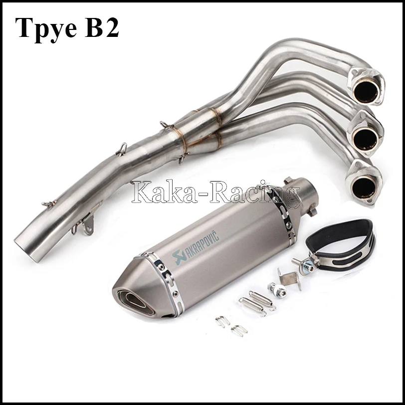 MT-09 FZ-09 Motorcycle Akrapovic Exhaust Muffler Full System Slip-on modified Pipe For Yamaha MT09 FZ09