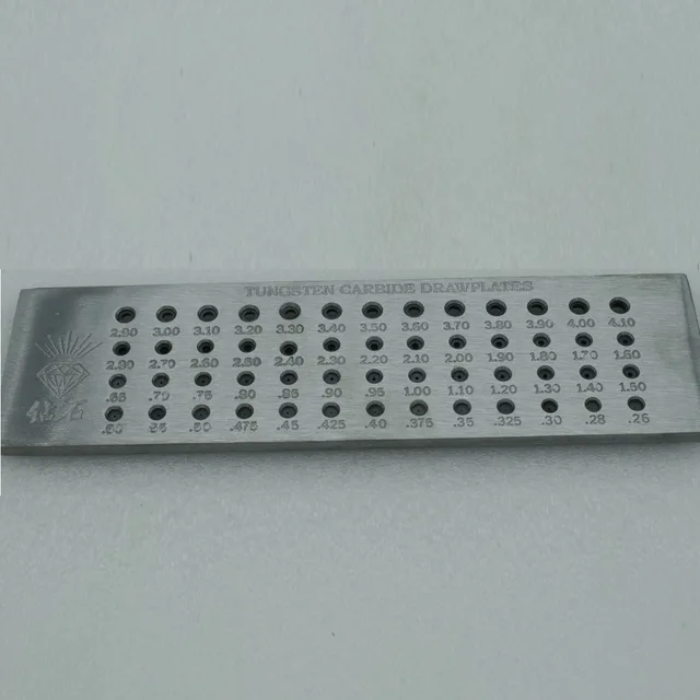 Jewelers Draw plates 52 Round Hole Steel Draw Plate Goldsmith