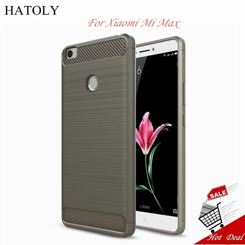 Cover Xiaomi Mi Max Case Shockproof Carbon Fiber Back For Soft Silicone Phone Bumper |