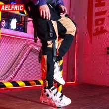 AELFRIC весенние шаровары для бега, мужские повседневные брюки с вышитыми буквами, цветные модные уличные штаны в стиле Харадзюку в стиле хип-хоп