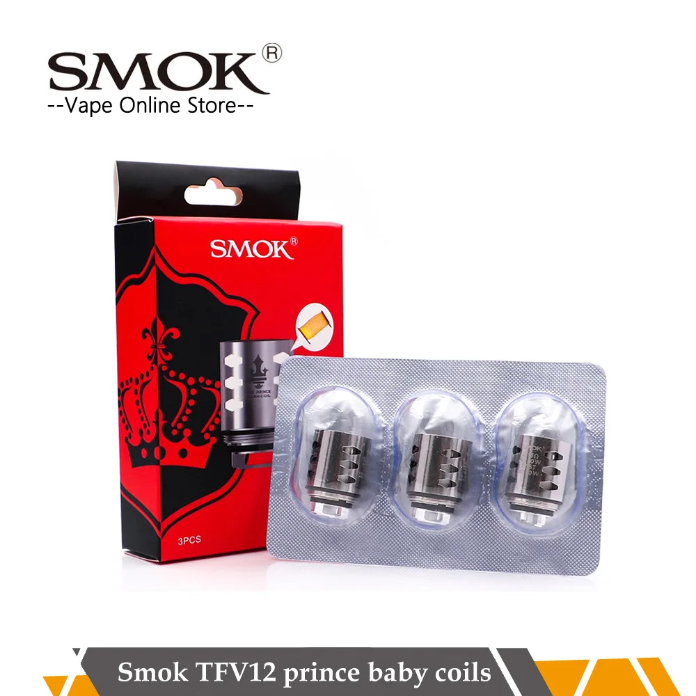 3 шт./лот оригинальный SMOK TFV12 Prince Coil V12 сетчатые полосы катушки подходят для PRINCE Tank