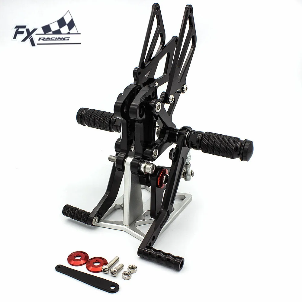 CNC Aluminum Motorcycle Rearsets Rear Set Foot Pegs Pedal Footrest For
