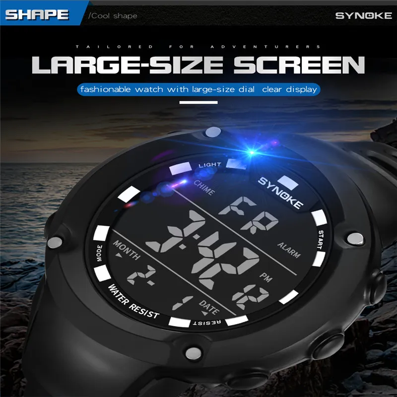 GEMIXI Men Watches Sports Multi Function Military Waterproof 50m Sports Watch LED Digital Dual Movement watch Rubber Wrist Watch GEMIXI Men Watches Sports Multi Function Military Waterproof 50m Sports Watch LED Digital Dual Movement watch Rubber Wrist Watch