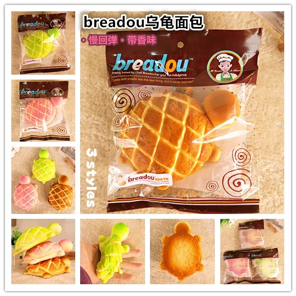 

10pcs/lot,breadou tortoise wrist pad,3 styles,Slow rebound,With fragrance,original package,Bread squishy,free shipping