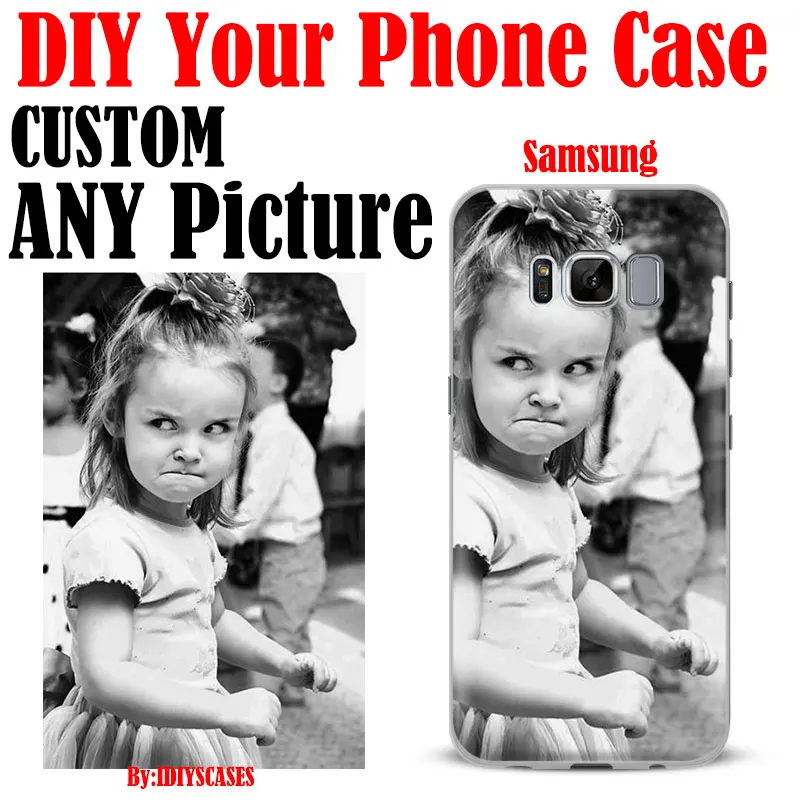 DIY Photo images design Customize Mobile Phone Case For Samsung Galaxy S5 S6 S7 Edge S8 Plus Note 8 2 3 4 5 A5 A710 J5 J7 2017 cases-for-s8+