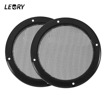 

LEORY 1 Pair 2/3/4/5/6.5/8/10 inch Speaker Grille Cover Loudspeaker Protective Mesh Cover Decoration Circle Speaker Accessories