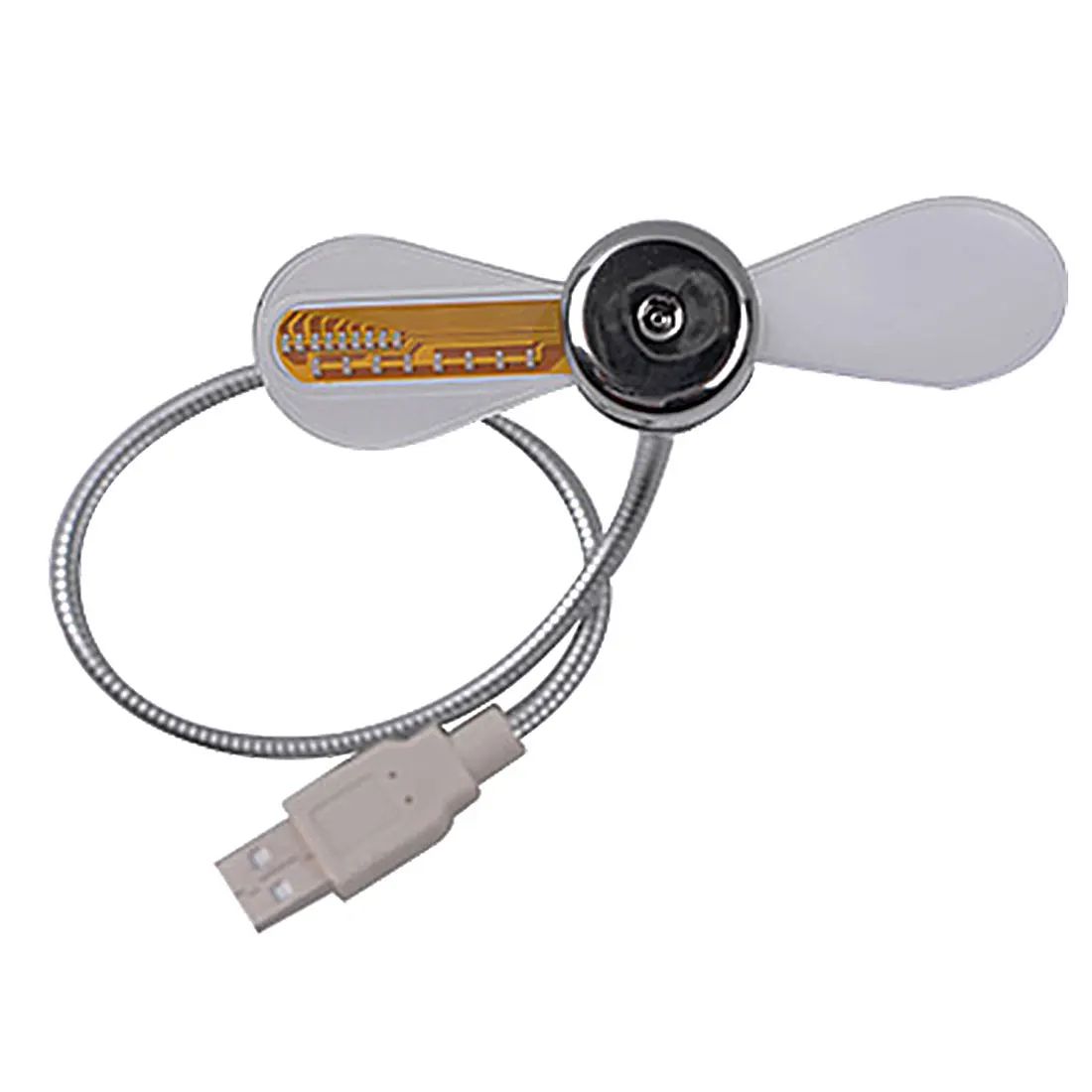 Durable Adjustable USB Gadget Mini Flexible LED Light USB Fan Time