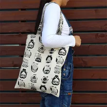 35*42 см прочная Женская Студенческая хлопковая Льняная сумка на одно плечо хозяйственная сумка эко многоразовые складные женские холщовые сумки для покупок