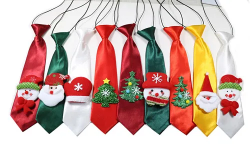 30 шт рождественские товары для домашних животных Санта Снеговик собачий галстук для питомца Галстуки для крупных собак Галстуки эластичная лента регулируемые большие галстуки - Цвет: 30pcs