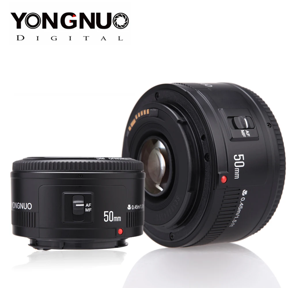 YONGNUO YN EF 50 мм f/1,8 AF объектив 1:1. 8 стандартное фиксированное фокусное расстояние Диафрагма объектива Автофокус Объектив для камер Canon EOS DSLR