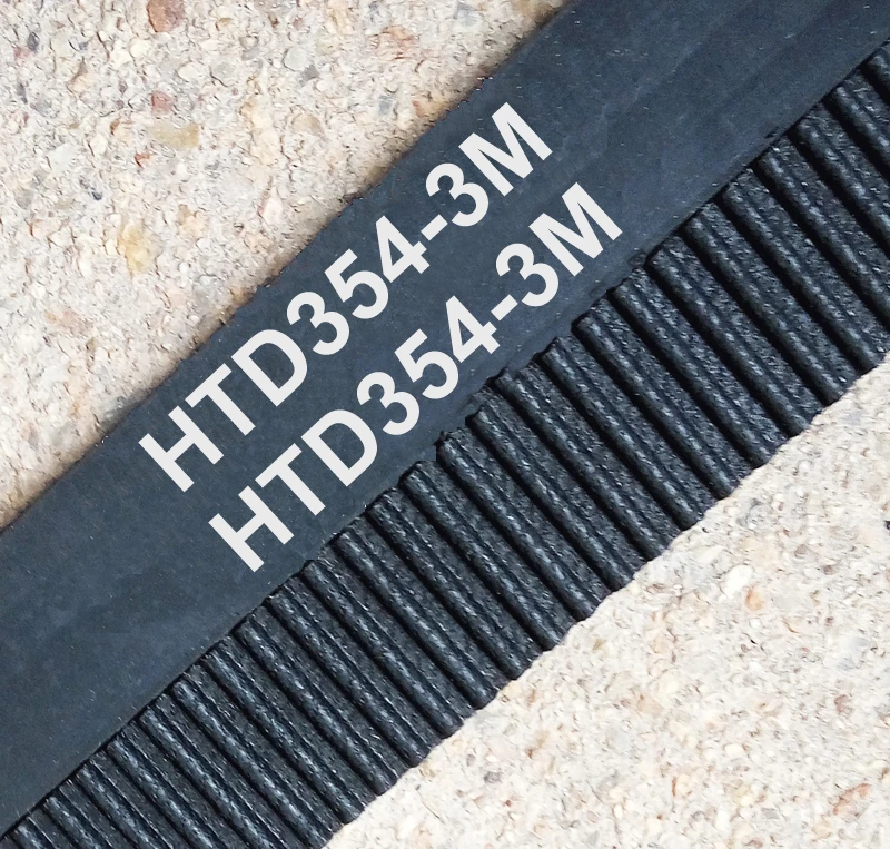 

10pcs HTD 354-3M timing belt length 354mm width 9mm 118 teeth rubber closed-loop 354 HTD3M S3M 3M pulley for CNC machine