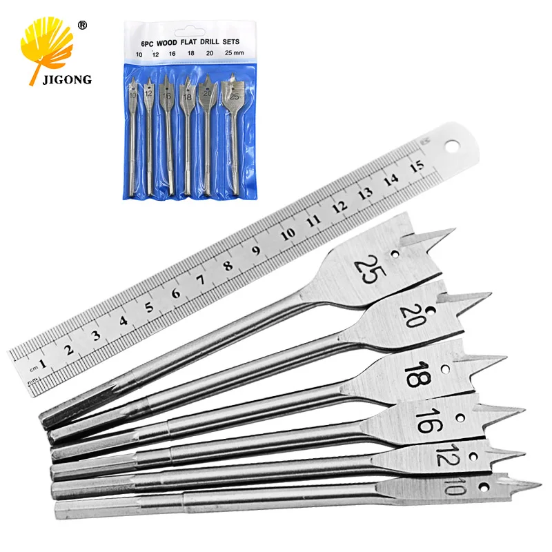 

6pcs/set Wood Drill Bit Set Hole Saw Cutter Woodworking Tools for Wood
