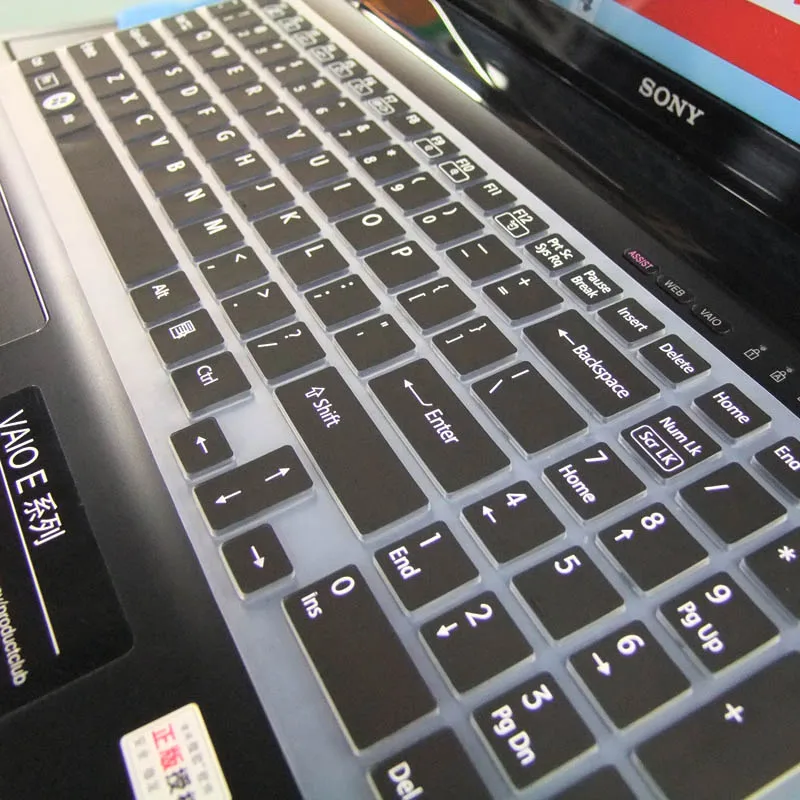 15 дюймов силиконовая защитная крышка клавиатуры для ноутбука Sony VAIO E15 S15 EB 5 дюйма