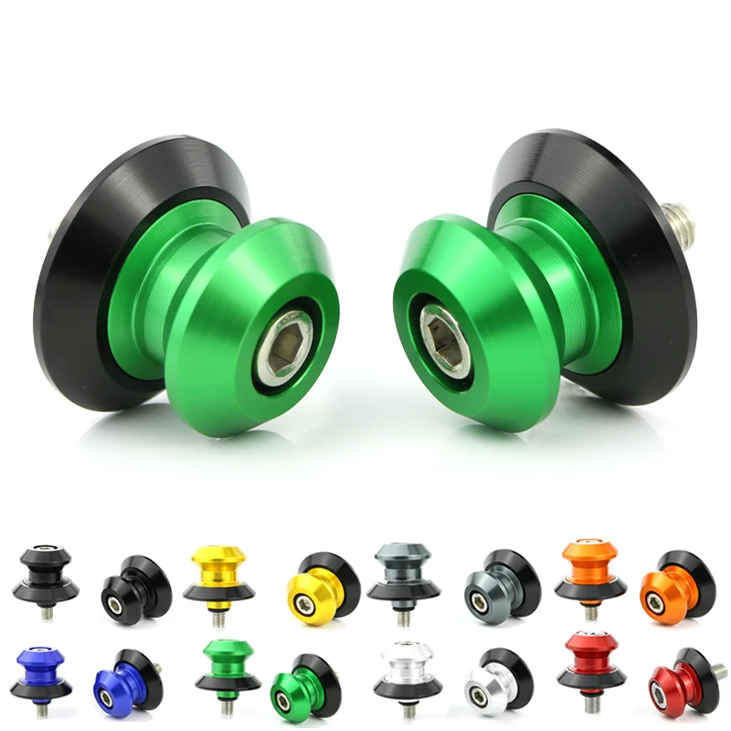 

For Kawasaki ZX6R ZX-6R ZX9R ZX10R ZX12R ZX9R ZX-9R ZX11 ZX-12R ZX14 ZX1100 CNC Aluminum Swingarm Swing Arm Stand Bobbins