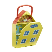 

Peppa Pig George Scene Model House Amusement park Toys PVC Action Figures Family Member Toys Children gifts