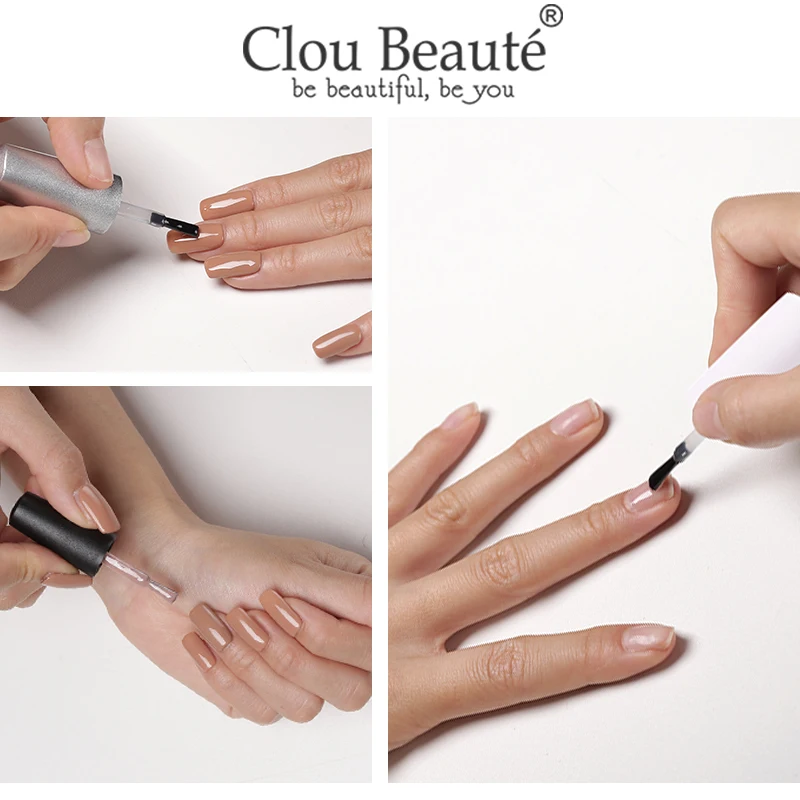 Верхнее и базовое покрытие для ногтей Clou Beaute 15 мл|Гель ногтей| |