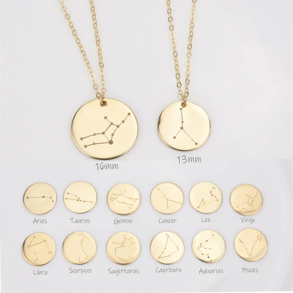 Zodiac constellation pendant Clearance