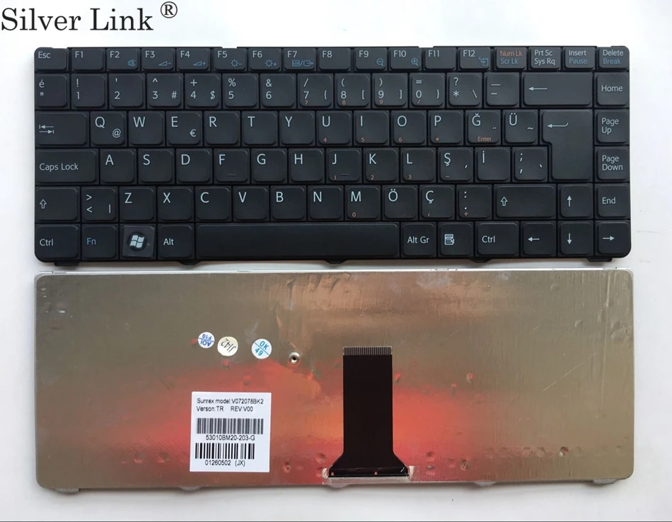 TR Turkish Keyboard for Sony for Vaio VGN NR VGN NS NR NS PCG 7151M PCG