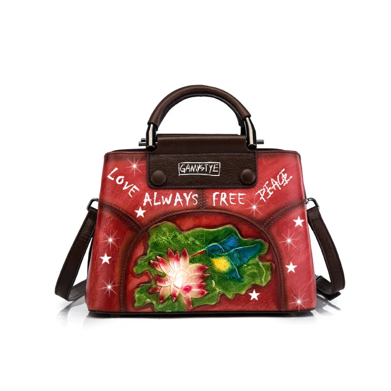 2019 sunmer bags Art Hand Drawing Crossbody women bags Genuine Leather bags flowers Shoulder straps bags LOVE PEACE handbags
2019 sunmer bags Art Hand Drawing Crossbody women bags Genuine Leather bags flowers Shoulder straps bags LOVE PEACE handbags