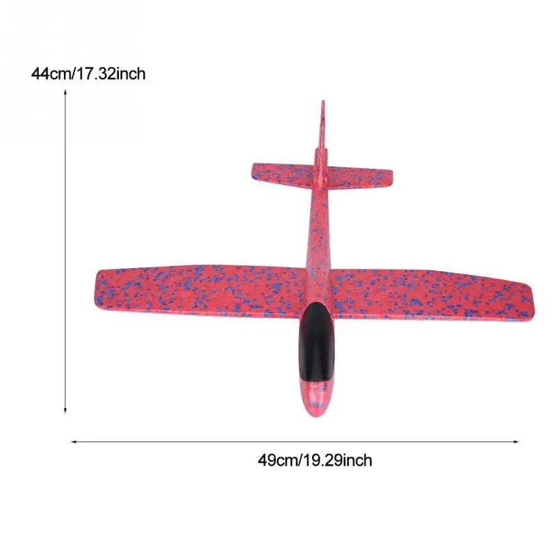 49 см мини-пенопласт летающий самолет ручной запуск бесплатно летающий самолет ручной бросок самолет игрушки-головоломки для детей