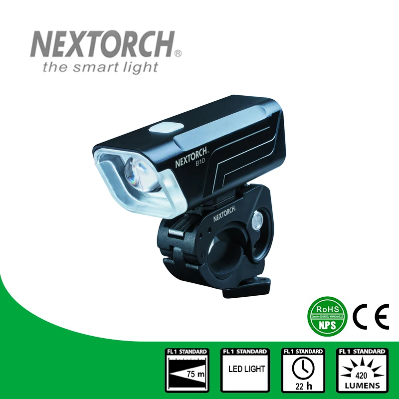 Nextorch Bike Light 420 lumen 4*AA Battery RoHS Aluminum and Plymer LED