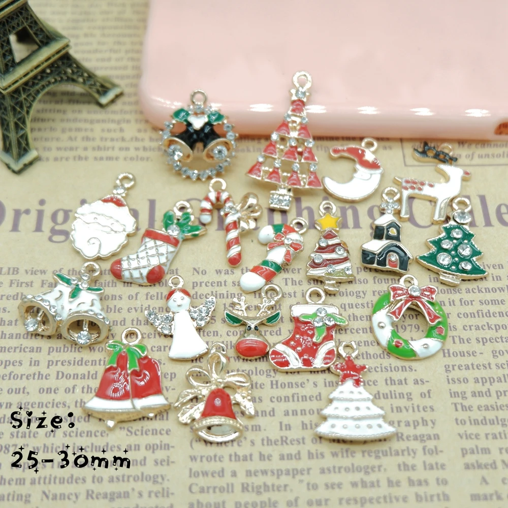 Metal alloy Mix Christmas Sets charm For Holiday Decoration,christmas ...