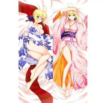 

Japanese Anime Fate Stay Night Fate/Zero Saber Kimono Throw Otaku Dakimakura Gifts Bedding Hugging Body Pillow Case 150x50 CM