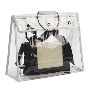 

Dust-Proof Bag Case Organizer Woman Transparent Handbag Protector Holder