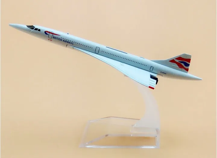 

15.5cm Alloy Metal Air British Airways Costa Concordia G-BOAC Airlines Plane Model Airplane Model w Stand Aircraft Gift