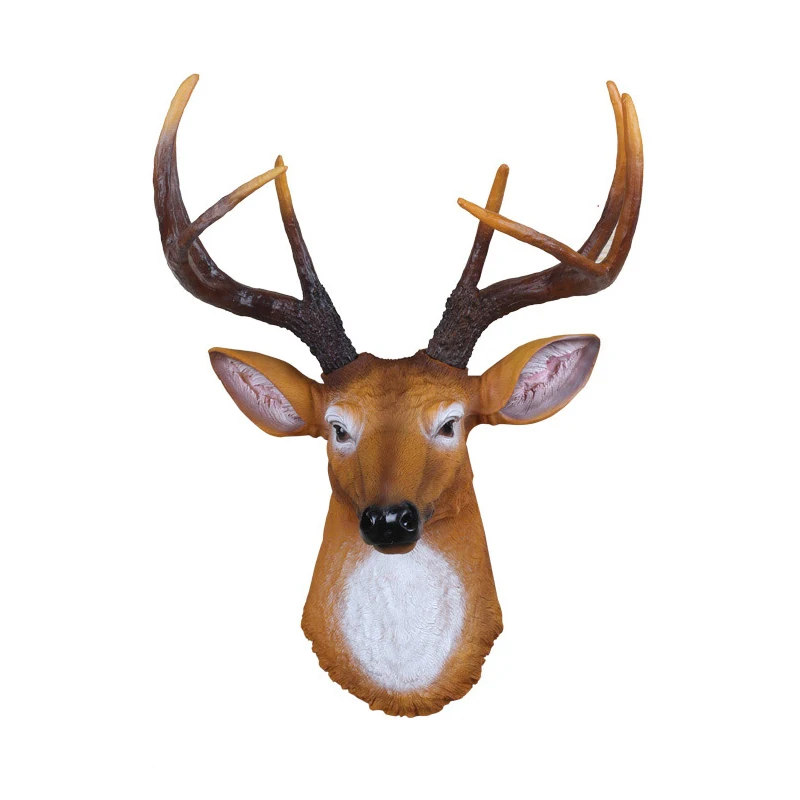 

Vintage Animal Head Home Furnishing European Retro Pendant Wall Mural Decorations Deer Wall Pendant Shop Bar Wall Decorations