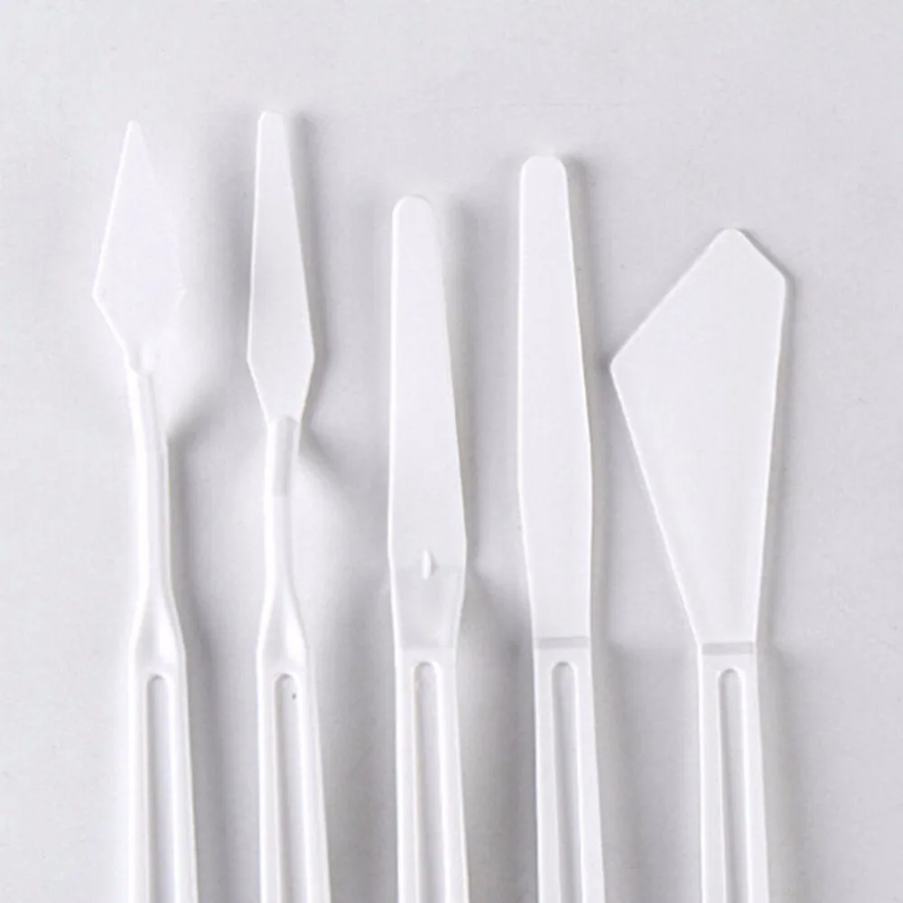 

5Pcs/set Plastic Spatula Paint Mixture Tool Watercolor Artist Oil Drawing Tool Art Set