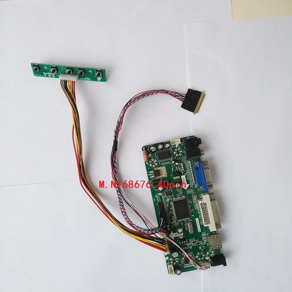 

Kit For LTN156AT20-H01 15.6" Audio card DIY DVI Panel 1366X768 Screen Monitor LED LCD HDMI VGA Controller board 40pin LVDS