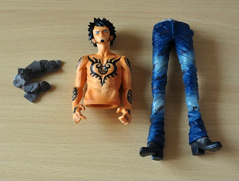26 см японское аниме одна деталь Trafalgar Law Rowe коробка ПВХ модель игрушки фигурки