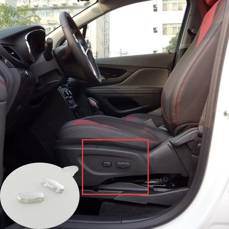 

ABS Matte For Buick Encore Opel Mokka 2016 2017 2018 Car Seat adjustment Switch patch cover trim car accessories styling 4X4
