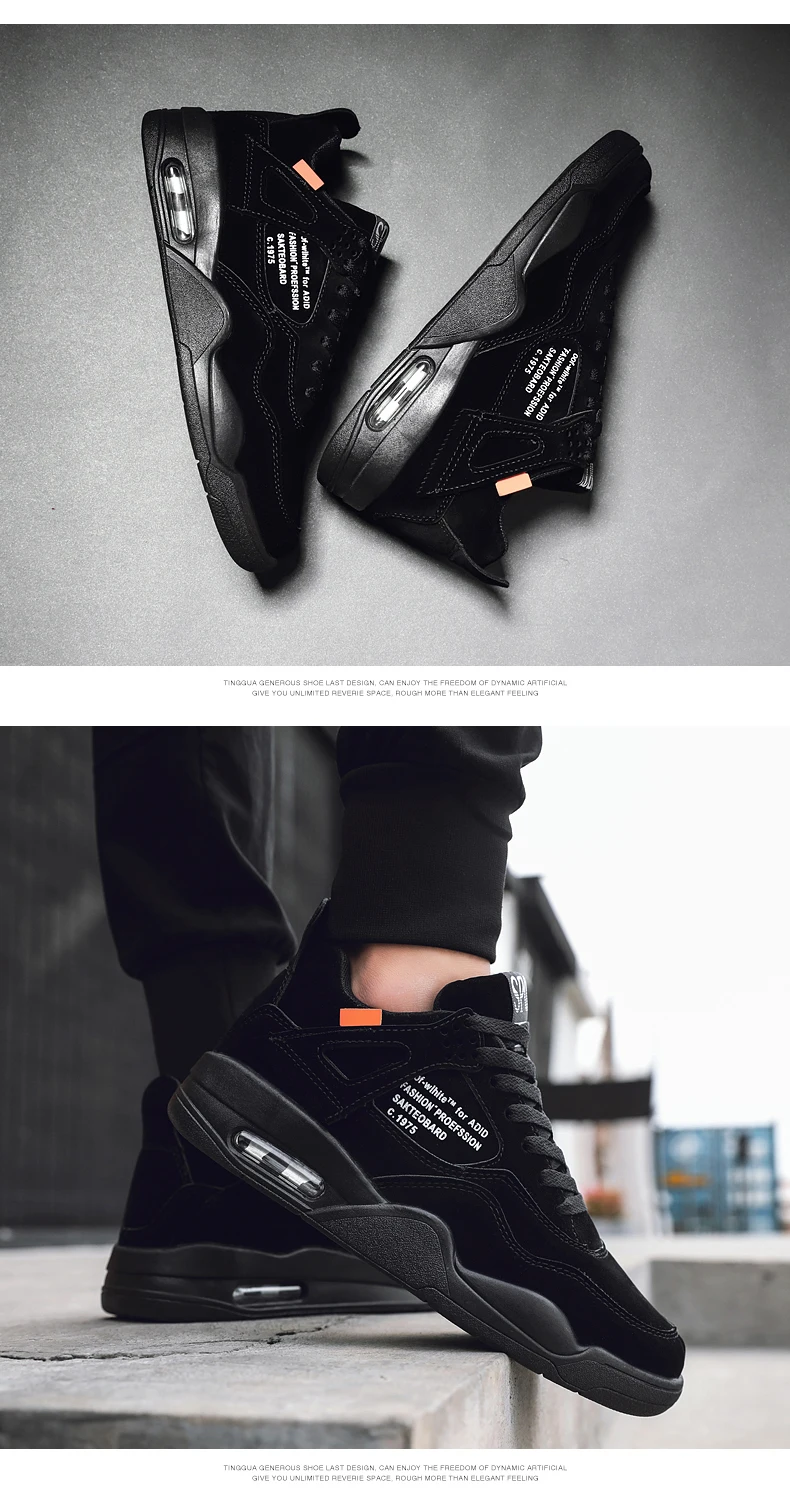 Для мужчин новая мода 2019 Повседневное на шнуровке из флока воздушной подушке мальчик обувь на платформе ходьба Бег Демисезонный кроссовки