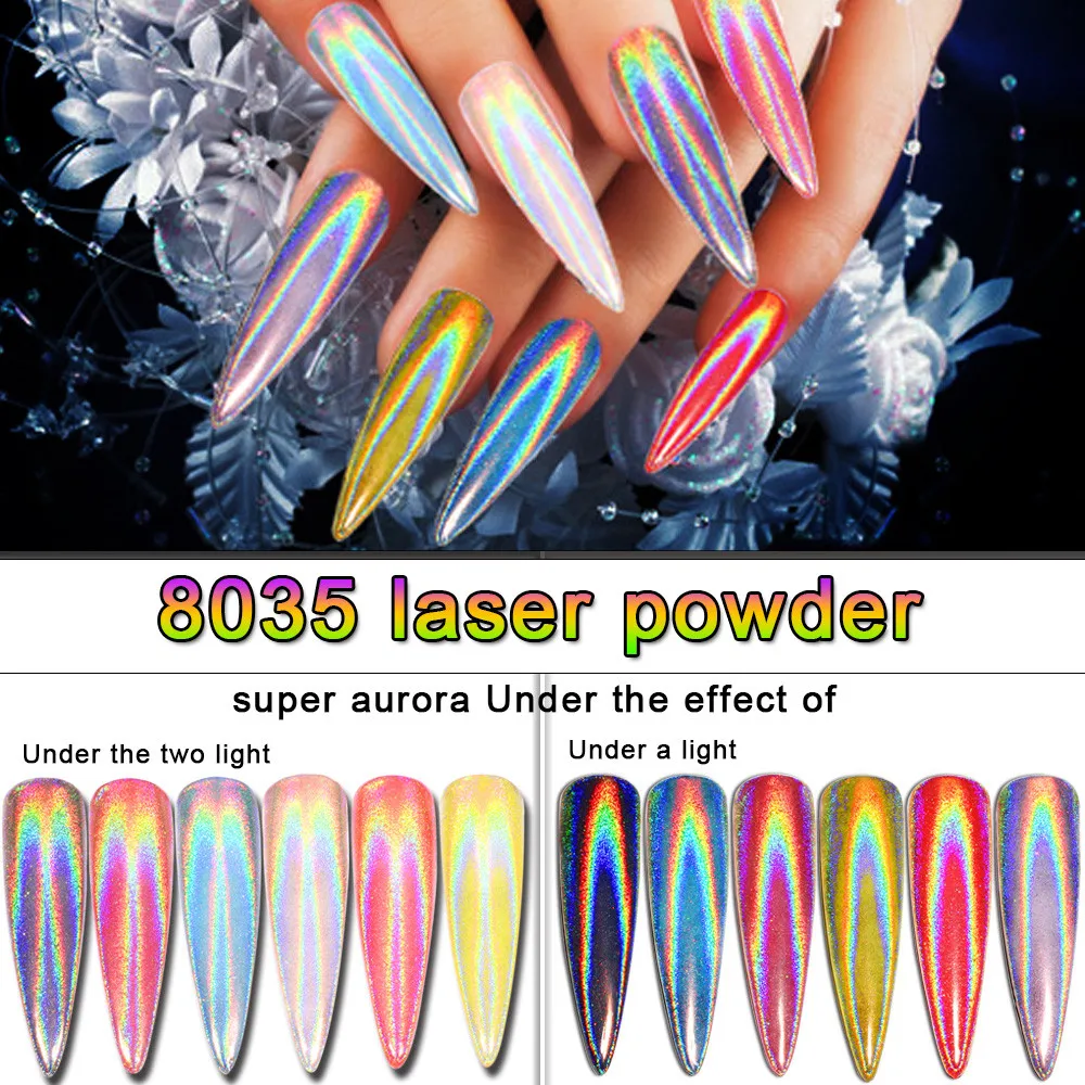 

Dazzling Girl Store 2018 New Arrival Sexy Chameleon Nail Mirror Powder Glitter Chrome Powder Art Decoration