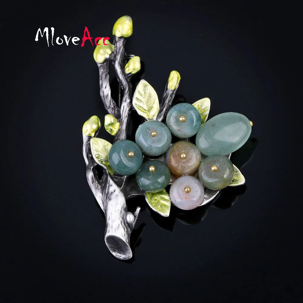 Женская Винтажная брошь в виде ветки MloveAcc|brand brooch|brooch brandbranch brooch |
