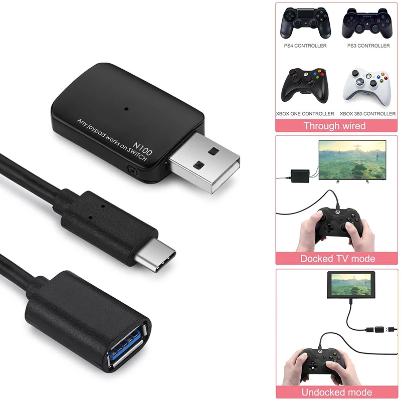 Конвертер геймпада для PS3/PS4/Xbox 360/Xbox One/Pro контроллер с поддержкой кабеля OTG