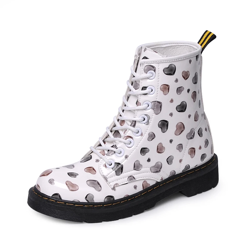 

2017 Spring Autumn Short Flat With Martin Girls Student Boots Strap Casual Women's New Style All-match Boots