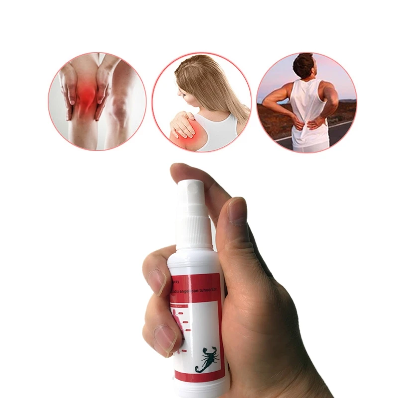 50ml Scorpion Venom Spray Muscle Massage Essential Oils Cold Compress Lumbar Disc Protrusion Joint Pain Ointment Patches | Красота и