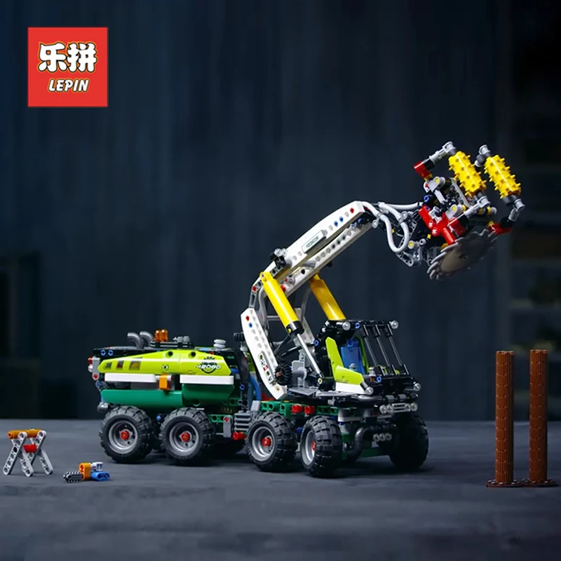 

2018 DHL Lepin 20083 1123Pcs Technic Forest Machine Harvester Set Compatible 42080 Model Building Kits Blocks Bricks Toys Gift