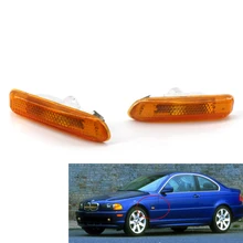 2 Pcs Side Repeater Light Lamp White Lens Assembly for BMW E46 4DR 1999-2001 / 2DR 1999-2003 цена 2 Pcs Side Repeater Light Lamp White Lens Assembly for BMW E46 4DR 1999-2001 / 2DR 1999-2003 цены онлайн