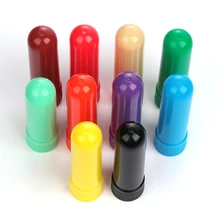 12 шт пластиковые пустые носовые ароматерапевтические трубки ингаляторов палочки с фитилями для эфирного масла нос носовой контейнер 12 цветов