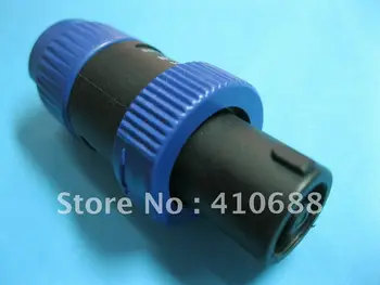 

15 Pcs Blue Color SPEAKON Compatible Audio Cable 4 Pole Male Connector Blue 5288