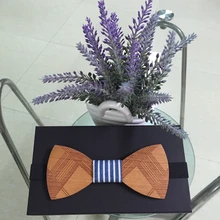 Мужские галстуки новое поступление ручной работы деревянный лук Галстуки бабочка галстуки для мужчин геометрический деревянный галстук-бабочка наборы свадебных галстуков